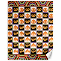 Chess Halloween Pattern Canvas 12  X 16  by Ndabl3x