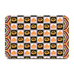 Chess Halloween Pattern Plate Mats by Ndabl3x