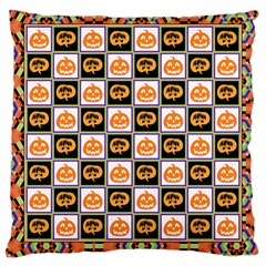 Chess Halloween Pattern Large Cushion Case (one Side) by Ndabl3x