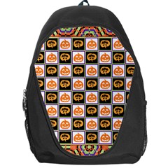 Chess Halloween Pattern Backpack Bag by Ndabl3x