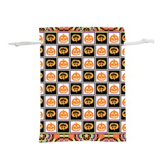 Chess Halloween Pattern Lightweight Drawstring Pouch (l) by Ndabl3x