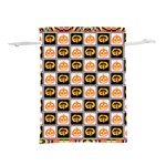 Chess Halloween Pattern Lightweight Drawstring Pouch (L) Back