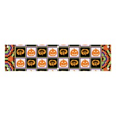 Chess Halloween Pattern Banner And Sign 4  X 1  by Ndabl3x