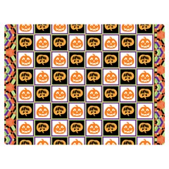 Chess Halloween Pattern Premium Plush Fleece Blanket (extra Small) by Ndabl3x