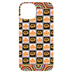 Chess Halloween Pattern Iphone 14 Black Uv Print Case