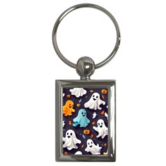 Ghost Pumpkin Scary Key Chain (rectangle) by Ndabl3x