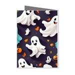 Ghost Pumpkin Scary Mini Greeting Cards (Pkg of 8) Left