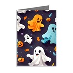 Ghost Pumpkin Scary Mini Greeting Cards (Pkg of 8) Right