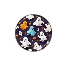 Ghost Pumpkin Scary Hat Clip Ball Marker by Ndabl3x