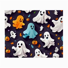 Ghost Pumpkin Scary Small Glasses Cloth by Ndabl3x