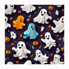 Ghost Pumpkin Scary Medium Glasses Cloth by Ndabl3x