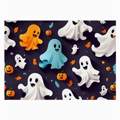 Ghost Pumpkin Scary Large Glasses Cloth by Ndabl3x