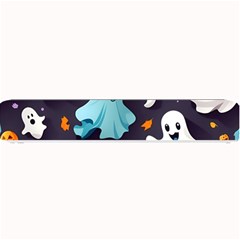 Ghost Pumpkin Scary Small Bar Mat by Ndabl3x