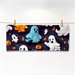 Ghost Pumpkin Scary Hand Towel Front