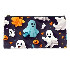 Ghost Pumpkin Scary Pencil Case by Ndabl3x