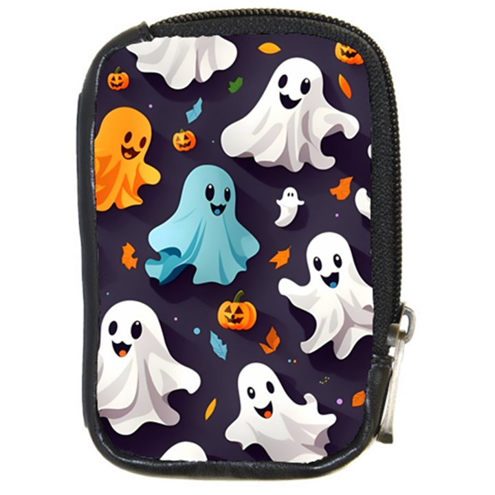 Ghost Pumpkin Scary Compact Camera Leather Case