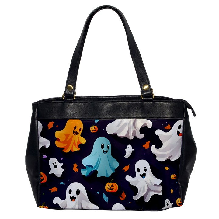 Ghost Pumpkin Scary Oversize Office Handbag