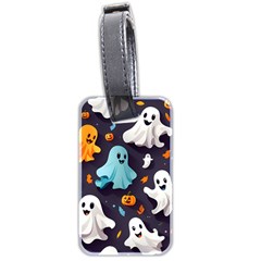 Ghost Pumpkin Scary Luggage Tag (two Sides) by Ndabl3x