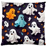 Ghost Pumpkin Scary Large Cushion Case (One Side) Front