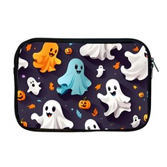 Ghost Pumpkin Scary Apple Macbook Pro 17  Zipper Case by Ndabl3x