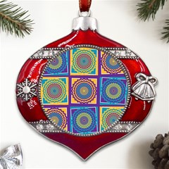 October 31 Halloween Metal Snowflake And Bell Red Ornament by Ndabl3x