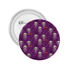 Skull Halloween Pattern 2 25  Buttons by Ndabl3x