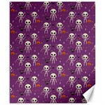 Skull Halloween Pattern Canvas 8  x 10  8.15 x9.66  Canvas - 1