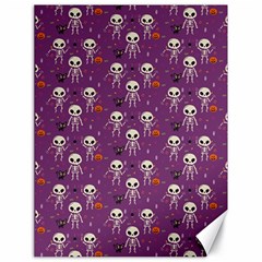 Skull Halloween Pattern Canvas 18  X 24  by Ndabl3x