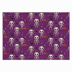 Skull Halloween Pattern Large Glasses Cloth by Ndabl3x