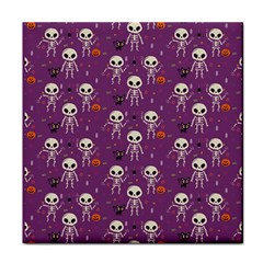 Skull Halloween Pattern Face Towel by Ndabl3x