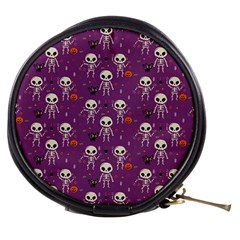 Skull Halloween Pattern Mini Makeup Bag by Ndabl3x