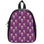 Skull Halloween Pattern School Bag (Small) Front