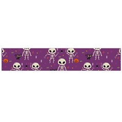 Skull Halloween Pattern Large Premium Plush Fleece Scarf  by Ndabl3x