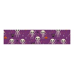 Skull Halloween Pattern Velvet Scrunchie by Ndabl3x