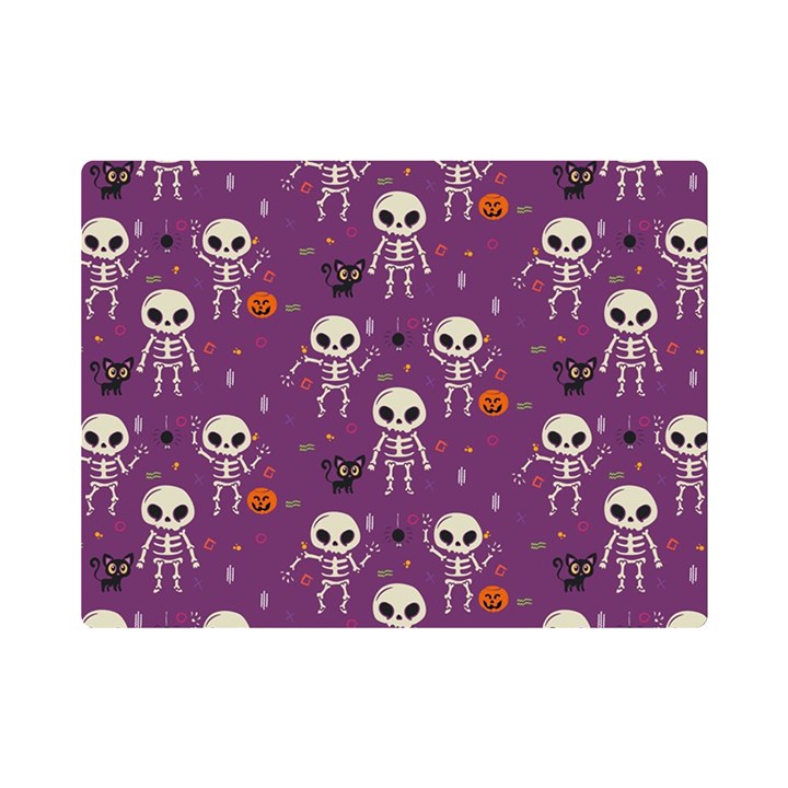 Skull Halloween Pattern Premium Plush Fleece Blanket (Mini)