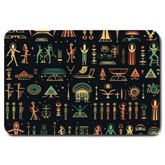 Hieroglyphs Space Large Doormat by Ndabl3x