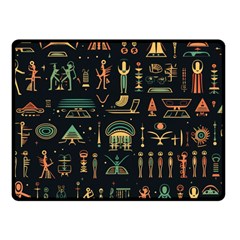 Hieroglyphs Space Fleece Blanket (small) by Ndabl3x