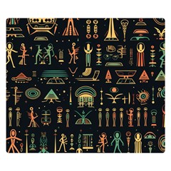 Hieroglyphs Space Two Sides Premium Plush Fleece Blanket (small) by Ndabl3x