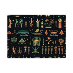 Hieroglyphs Space Premium Plush Fleece Blanket (mini) by Ndabl3x