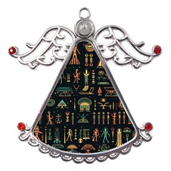 Hieroglyphs Space Metal Angel With Crystal Ornament by Ndabl3x