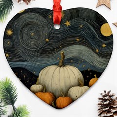 Pumpkin Halloween Ornament (heart)