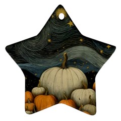 Pumpkin Halloween Ornament (star) by Ndabl3x