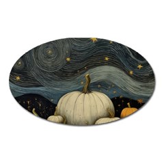 Pumpkin Halloween Oval Magnet by Ndabl3x