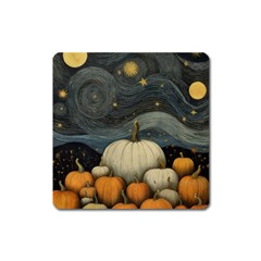 Pumpkin Halloween Square Magnet by Ndabl3x