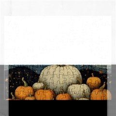 Pumpkin Halloween Rectangular Jigsaw Puzzl by Ndabl3x