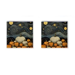 Pumpkin Halloween Cufflinks (square)