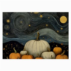 Pumpkin Halloween Large Glasses Cloth (2 Sides) by Ndabl3x