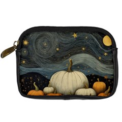 Pumpkin Halloween Digital Camera Leather Case by Ndabl3x