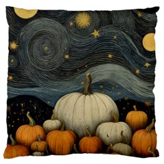 Pumpkin Halloween Large Cushion Case (two Sides) by Ndabl3x