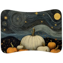 Pumpkin Halloween Velour Seat Head Rest Cushion by Ndabl3x